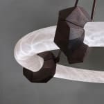 Closeup of alabaster ring