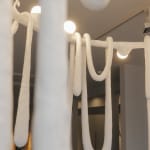 Olga Engel, Love Letters chandelier Large & Medium & Small, bulbs on the ropes, 2023