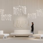 Olga Engel, Love Letters Chandelier 2 Layers (Medium & Small 115cm ⌀, bulbs on the upper ring), 2023