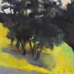 WOLF KAHN, Small Orange Spot, 2015