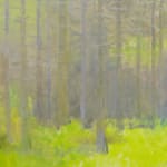 WOLF KAHN, Small Orange Spot, 2015