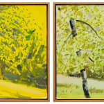 Alex Katz Study for Tree 1 and 2 (2); Study for Tree 1 and 2 (3), 2023