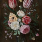 Jan van Kessel, Flower Still life, a pair
