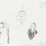 Karen Kilimnik Here I am in the French Resistance at Alsace Lorraine, 1998 Crayon on paper