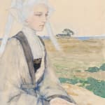 Edgar Maxence, Jeune fille prie à La Bernerie-en-Retz