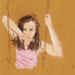 Karen Kilimnik Roman Polanski's wife, 1992 Dated '11:35AM July 1992' Pastel on paper