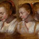 Jacob Jordaens (1593-1678) Three studies of a young woman, c. 1615