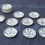 artisan's name unknown, Jingdezhen 景徳鎮 plates (set of 16), early 18th century
