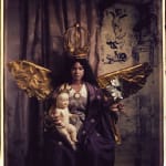 Rose Farrell & George Parkin, Virgin del Quinto Sello (Winged Madonna in Gold and Red), 1989