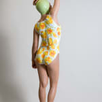 Carole A. Feuerman, Midpoint (Life-size) w/ Champagne Painted Suit & Palladium Leaf Cap, 2023