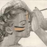 Ellen Heck, Z Being Painted as a Tiger