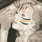 Ellen Heck, Z Being Painted as a Tiger
