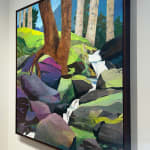 Mariella Bisson, Wide White Falls, Water, Rock, Forest