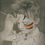 Ellen Heck, Z Being Painted as a Tiger