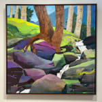 Mariella Bisson, Wide White Falls, Water, Rock, Forest