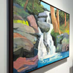 Mariella Bisson, Wide White Falls, Water, Rock, Forest