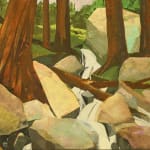 Mariella Bisson, Rocky Brook Falls with Five Trees