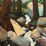 Mariella Bisson, Rocky Brook Falls with Five Trees