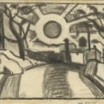 Oscar Bluemner, Sketch for 'Sunset', 1925
