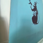 Banksy, "Refugee Rat / Saint Rat "- Paris" (not for sale), 2018