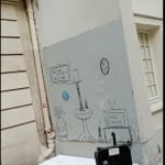 Banksy, "Refugee Rat / Saint Rat "- Paris" (not for sale), 2018