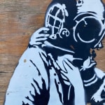 Banksy, "Refugee Rat / Saint Rat "- Paris" (not for sale), 2018