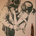 Banksy, "Refugee Rat / Saint Rat "- Paris" (not for sale), 2018