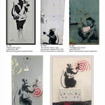 Banksy, "Refugee Rat / Saint Rat "- Paris" (not for sale), 2018