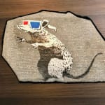 Banksy, "Refugee Rat / Saint Rat "- Paris" (not for sale), 2018