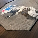 Banksy, "Refugee Rat / Saint Rat "- Paris" (not for sale), 2018
