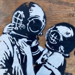 Banksy, "Refugee Rat / Saint Rat "- Paris" (not for sale), 2018