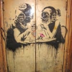 Banksy, "Refugee Rat / Saint Rat "- Paris" (not for sale), 2018