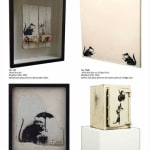 Banksy, "Refugee Rat / Saint Rat "- Paris" (not for sale), 2018