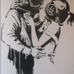Banksy, "Refugee Rat / Saint Rat "- Paris" (not for sale), 2018