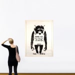 Banksy, "Refugee Rat / Saint Rat "- Paris" (not for sale), 2018
