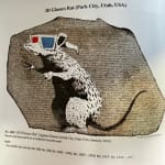 Banksy, "Refugee Rat / Saint Rat "- Paris" (not for sale), 2018
