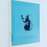 Banksy, "Refugee Rat / Saint Rat "- Paris" (not for sale), 2018
