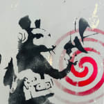 Banksy, "Refugee Rat / Saint Rat "- Paris" (not for sale), 2018