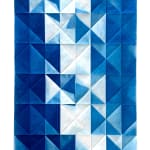 Fritz Horstman, Folded Cyanotype 166, 2023
