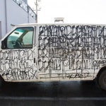 Retna, Spray Paint on Econoline Van (Rear Right Door), 2010