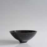 Chris Keenan, Tenmoku 'Cloud' Dishes with Red Dots, 2025