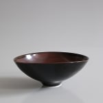 Chris Keenan, Tenmoku 'Cloud' Dishes with Red Dots, 2025