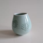 Chris Keenan, Tenmoku 'Cloud' Dishes with Red Dots, 2025