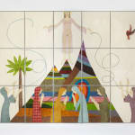 Ed Templeton, Deanna and Other People Interacting with Paintings, 2010