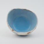 Hosai Matsubayashi XVI, Geppaku glaze Chawan / 月白釉流シ 茶碗, 2020
