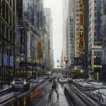 City scape in the Winter