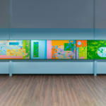 Louise Zhang, Sun and unfolding green: between clouds and mountains, 2025