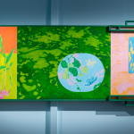 Louise Zhang, Sun and unfolding green: between clouds and mountains, 2025