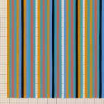 Bridget Riley, Yellow, Turquoise, Red, Blue with Black and White, 1981