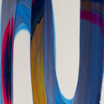 Ted Collier, Pointillism Series 6, Ultra Blue & White, 2019